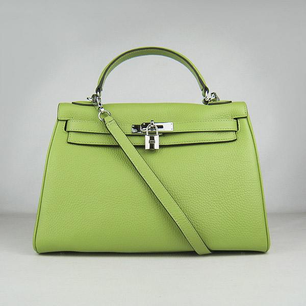 7A Replica Hermes Kelly 32cm Togo Leather Bag Green 6108 - Click Image to Close